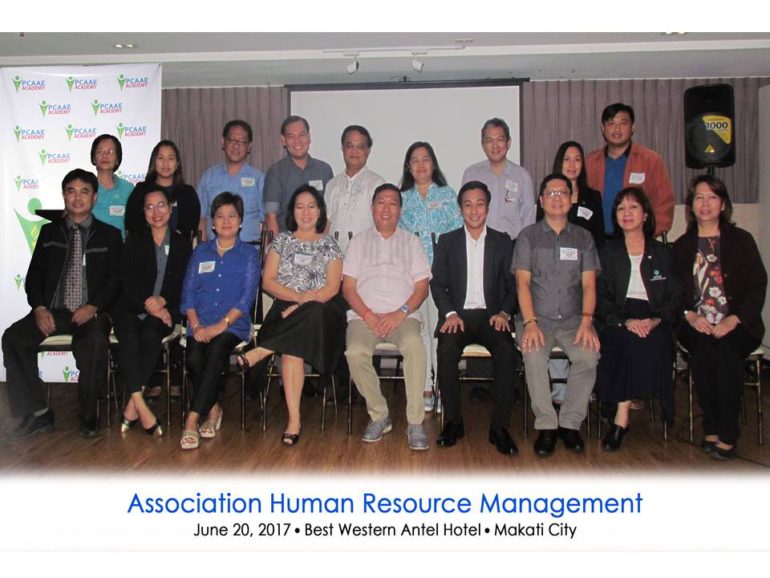 pcaae academy conducts cpae course on human resource management human resource academy