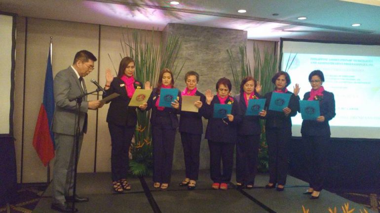 PCAAE inducts PAS, PASDF board, officers, committee chairs