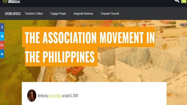 PCAAE featured in AssociationSuccess.org’s website