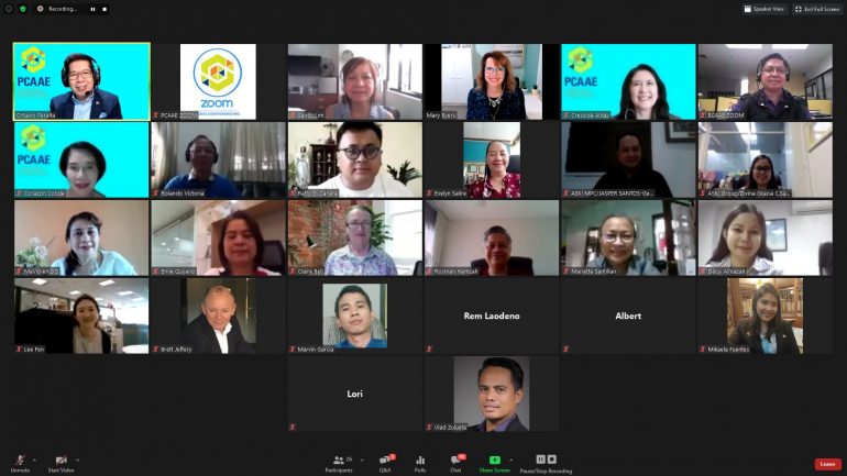 PCAAE’s webinar on “strategy in an uncertain environment” scores high marks