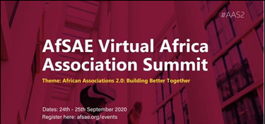PCAAE speaks at AfSAE African Association Summit 2020