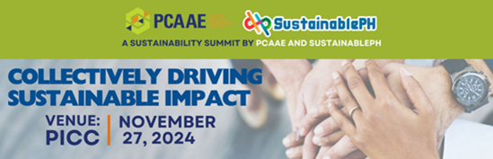 PCAAE-SustainablePH’s joint summit on sustainability set on November 27